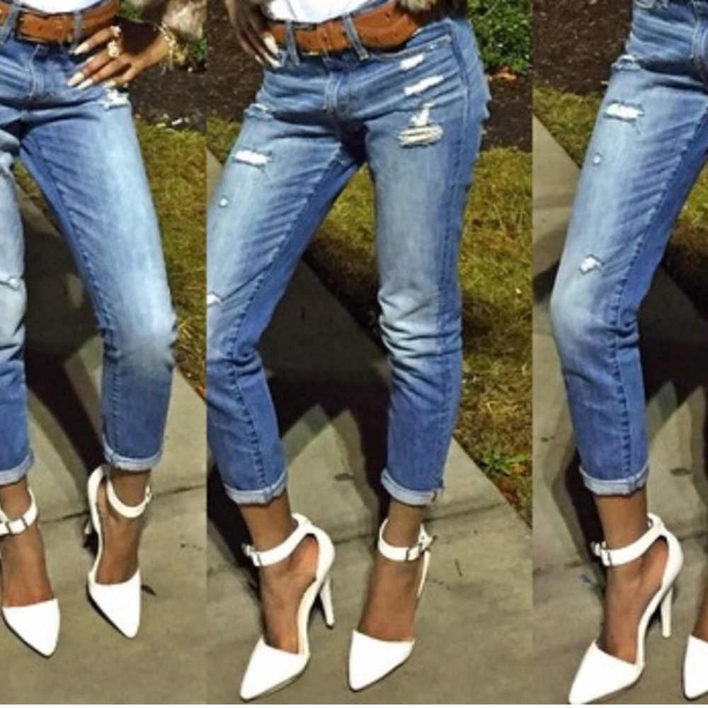 White Strap Heels!